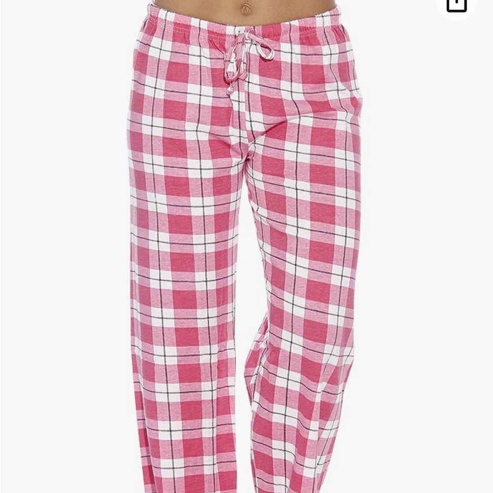 Pink Plaid Pajama Pants